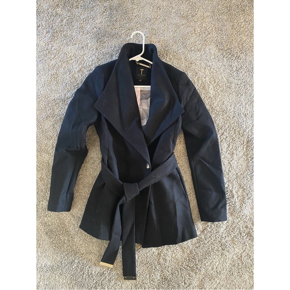 Ted Baker Elethea Short Wrap Collar Coat - Picture 4 of 9